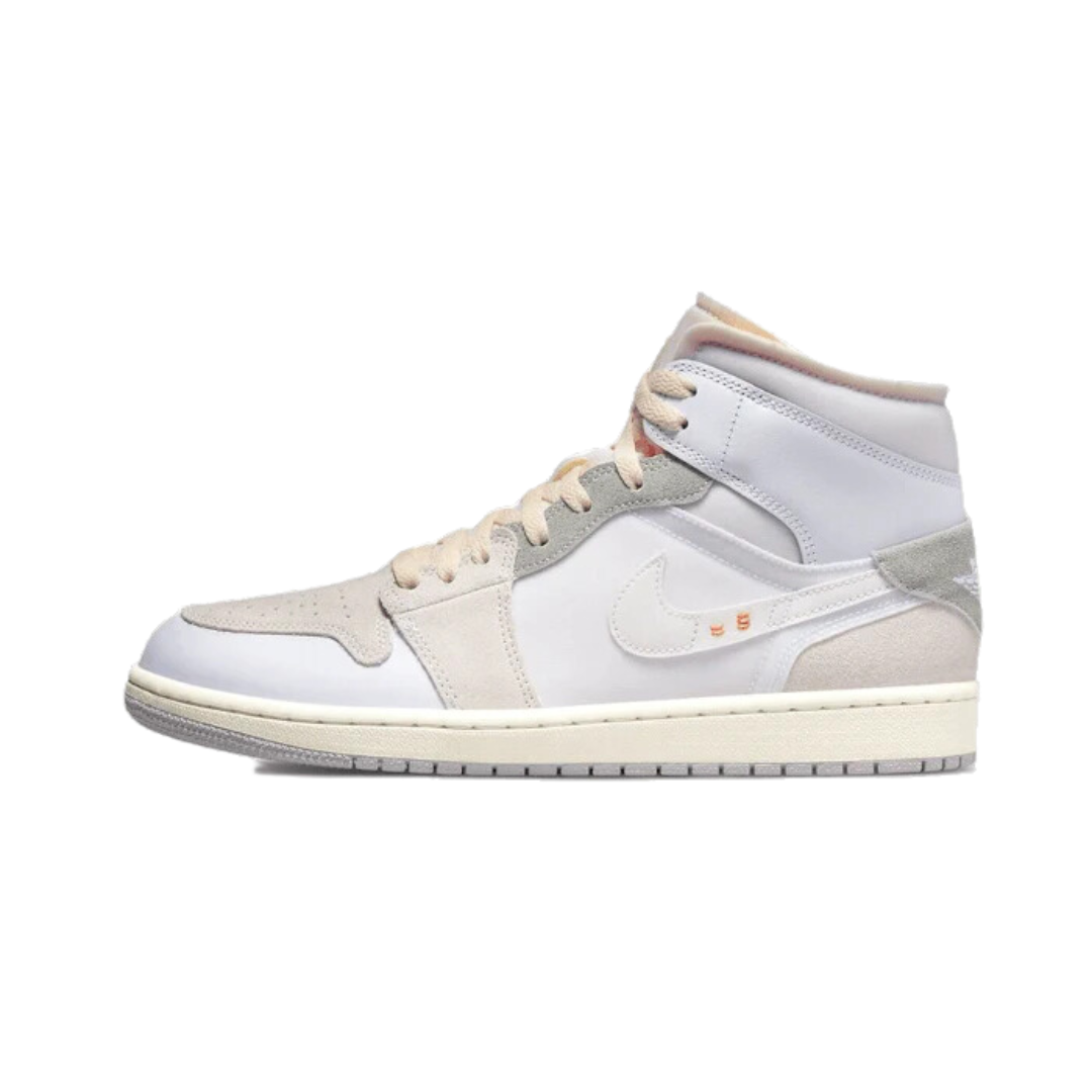 Air Jordan 1 Mid SE Craft Inside Out White Grey