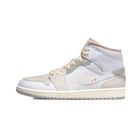 Air Jordan 1 Mid SE Craft Inside Out White Grey