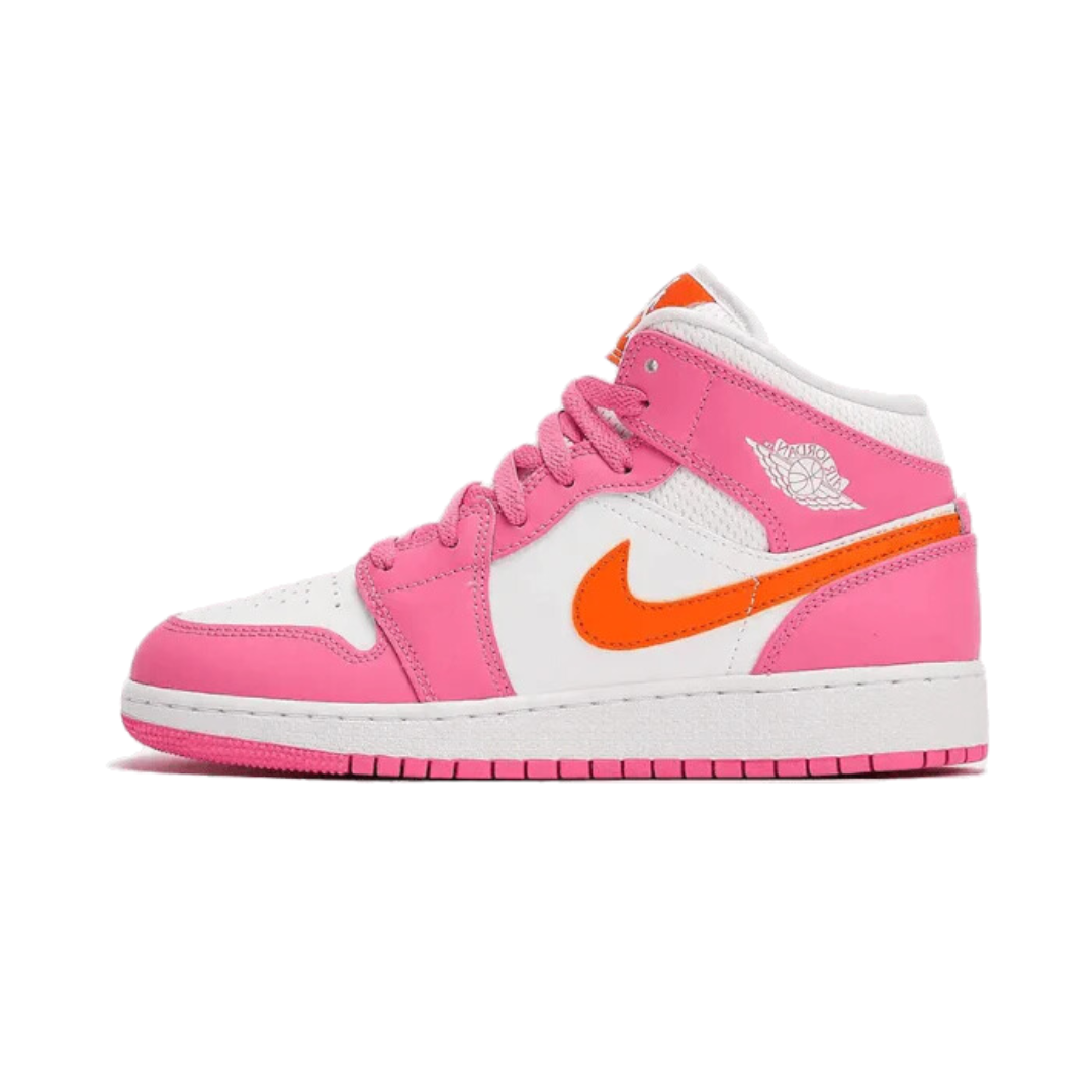 Air Jordan 1 Mid Pinksicle Safety Orange