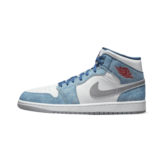 Air Jordan 1 Mid French Blue Fire Red