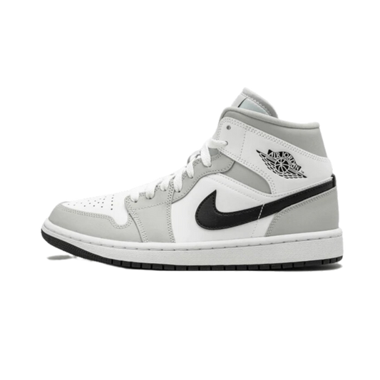 Air Jordan 1 Mid White Light Smoke Grey