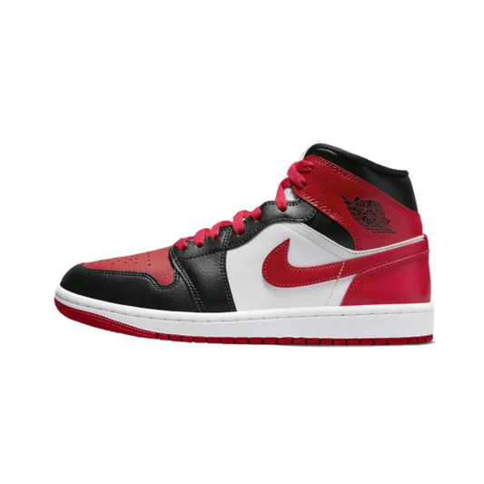 Air Jordan 1 Mid White Bred Toe