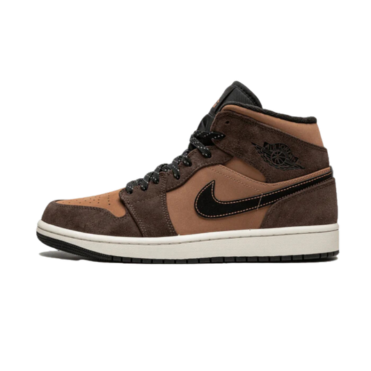 Air Jordan 1 Mid Earthy Brown