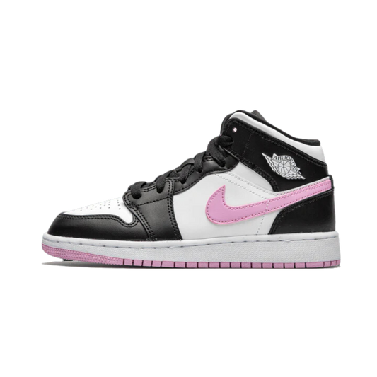 Air Jordan 1 Mid White Black Light Arctic Pink