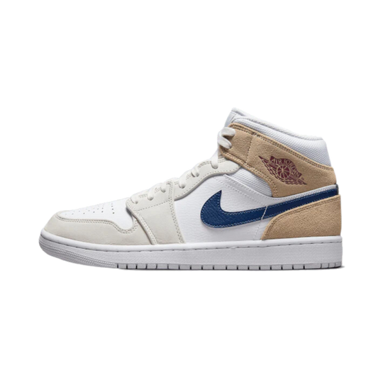 Air Jordan 1 Mid Tan Suede Navy