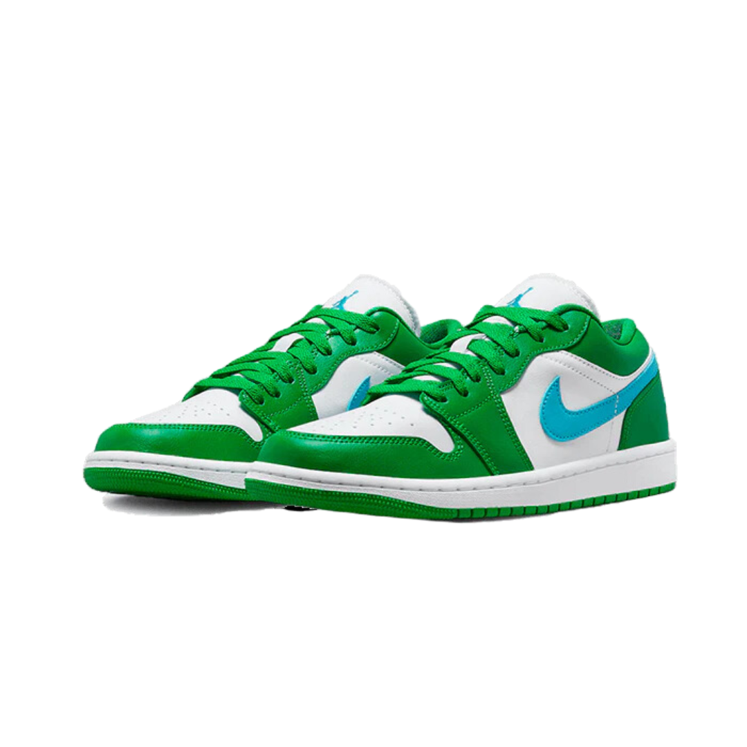 Air Jordan 1 Low Lucky Green Aquatone