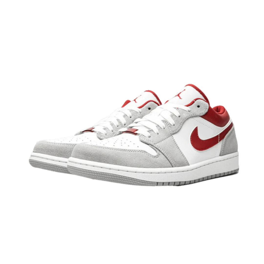 Air Jordan 1 Low SE Light Smoke Grey Gym Red