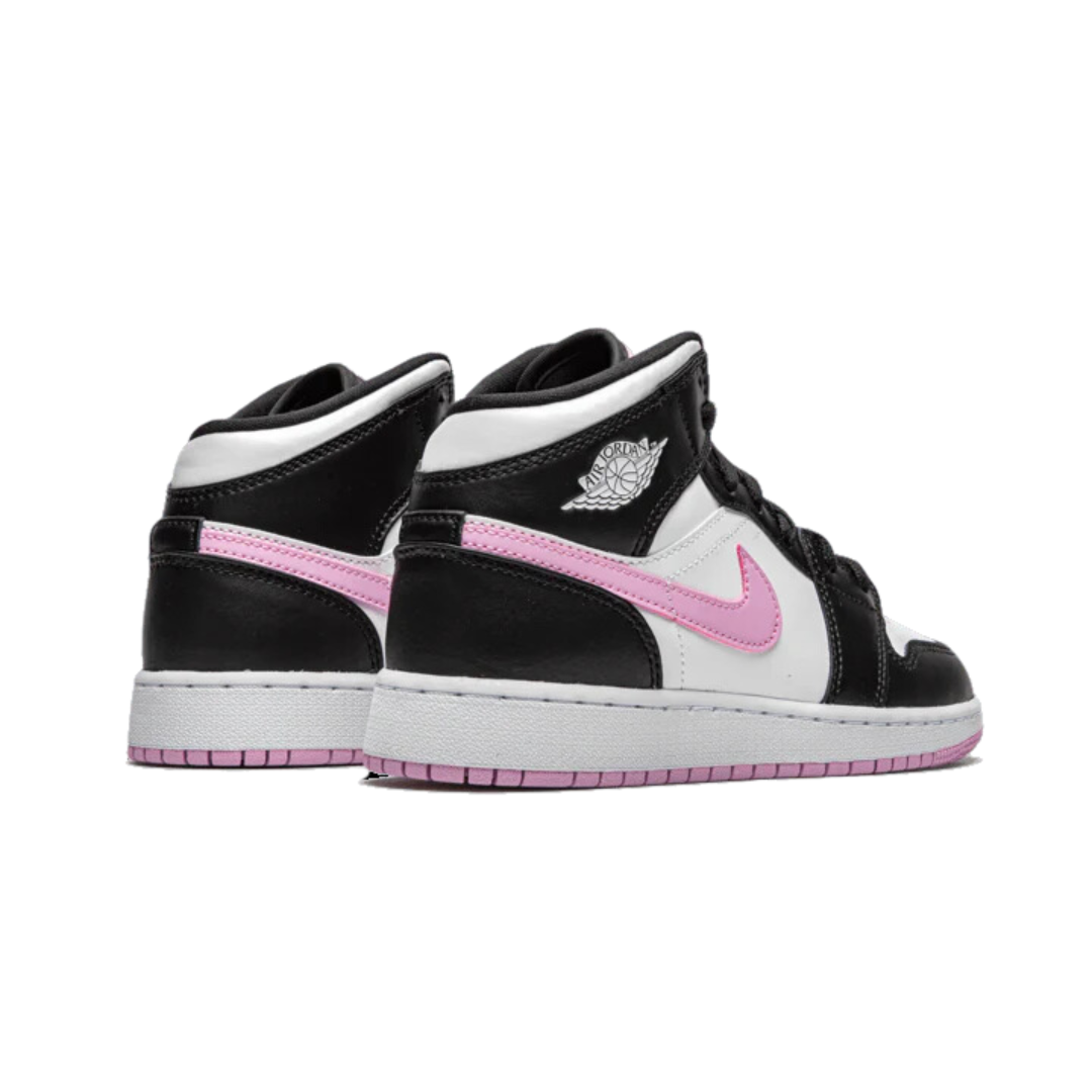 Air Jordan 1 Mid White Black Light Arctic Pink