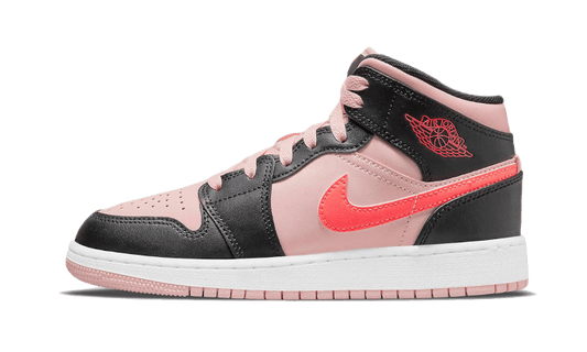 Air Jordan 1 Mid Black Pink Crimson